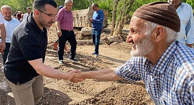 Milletvekili Çalkın, selden etkilenen Akdam köyünde
