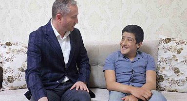 Milli Eğitim Müdürü Kökrek, LGS'ye evde girecek olan özel öğrenciyi ziyaret etti