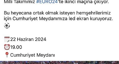 Milli heyecan dev ekranda