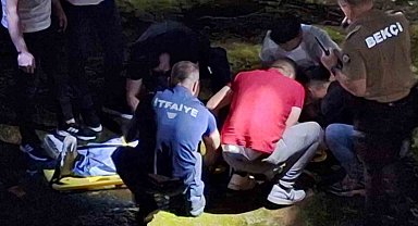 Özçekim yapmak isterken dereye düştü