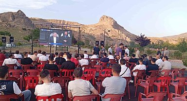 Palu'da milli maç heyecanı