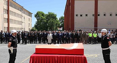 Polis memuru İsmail Erdem Aksoy için Ağrı'da cenaze töreni düzenlendi