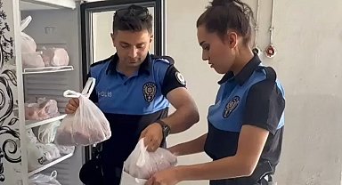 Polislerin kurban etleri, ihtiyaç sahibi ailelerle paylaşıldı