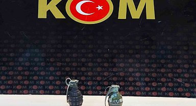 Şüphe üzerine durdurulan araçta 2 el bombası çıktı