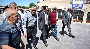 Taşkın, Eskimalatya'da esnaflarla bir araya geldi