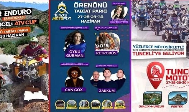 Tunceli-Ovacık yolu, MOTOFEST nedeniyle trafiğe kapatılacak