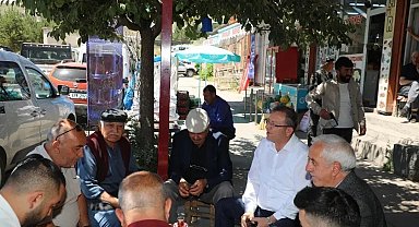 Vali Polat, vatandaşlarla çay içti, sohbet etti