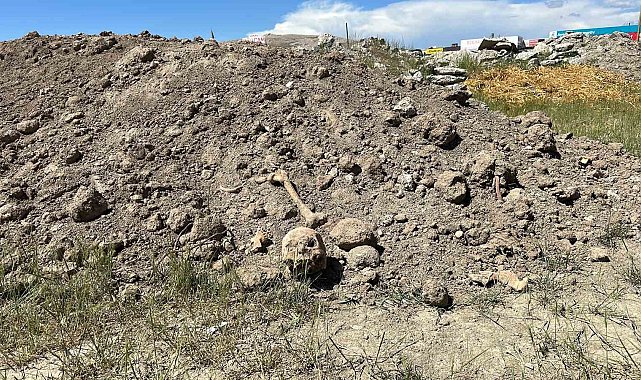 Van'da hafriyat atıkları arasında insan kemikleri bulundu