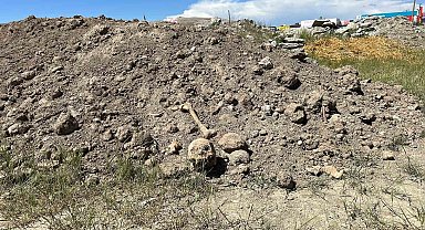 Van'da hafriyat atıkları arasında insan kemikleri bulundu