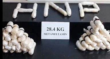 Yüksekova'da 28 kilo 400 gram kristal halde metamfetamin yakalandı