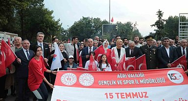 Ağrı'da 15 Temmuz etkinliklerinde birlik ve beraberlik mesajı verildi