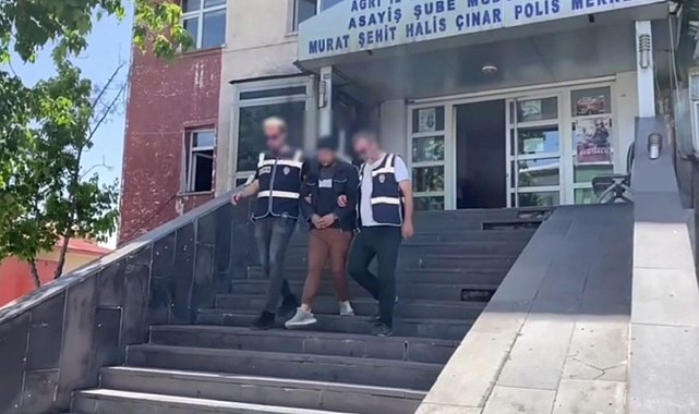 Ağrı'da 20 yı hapis cezası bulunan dolandırıcılık ve silahlı yağma şüphelisi yakalandı
