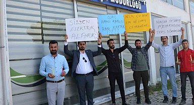 Aras EDAŞ'ı protesto ettiler
