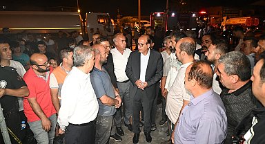 Başkan Geçit: "Yangında mağdur olan esnaflarımızın yanındayız"