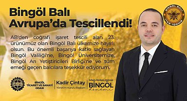 Bingöl Balı Avrupa'da Tescillendi