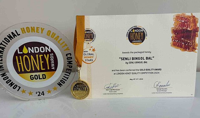 Bingöl balı Londra'da ödül aldı