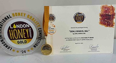 Bingöl balı Londra'da ödül aldı