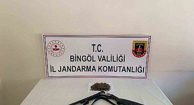 Bingöl'de uyuşturucu madde ve silah ele geçirildi: 2 gözaltı