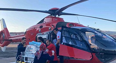 Bingöl'de yenidoğan bebek ambulans helikopterle Elazığ'a sevk edildi