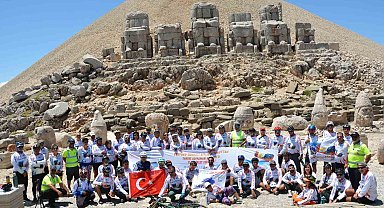 Bitlis Nemrut'tan Adıyaman Nemrut'a bisiklet turu sona erdi