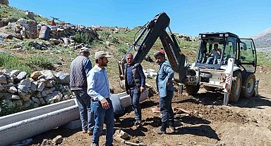 Doğanşehir'de yayladaki hayvanlar unutulmadı