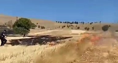 Elazığ'da anız yangını