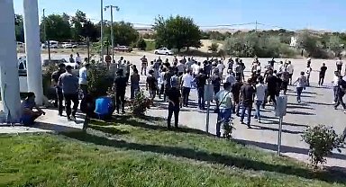 Elazığ'da Eti Krom işçileri oturma eylemine başladı