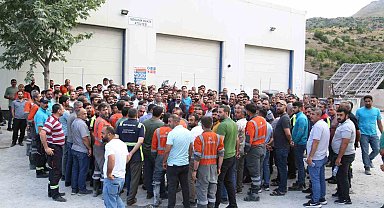 Elazığ'da Eti Krom işçilerinin eylemi devam ediyor