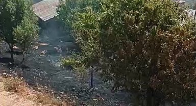 Elazığ'da korkutan yangın: Alevler evlere sıçramadan söndürüldü