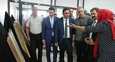 Elazığ'da kursiyerlerin ürünleri görücüye çıktı