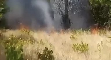 Elazığ'da örtü ve bahçe yangını