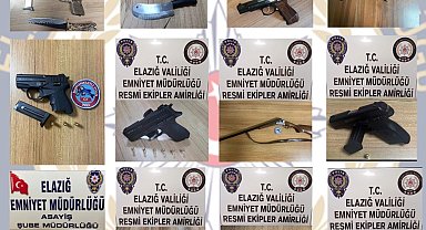Elazığ'da ruhsatsız silah operasyonu: 23 gözaltı