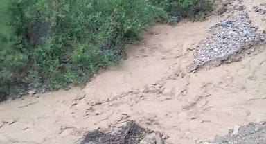 Elazığ'da sağanak yağış etkili oldu: Dereler taştı