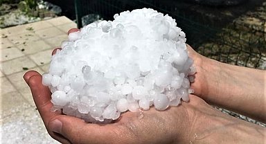 Erzincan'da dolu yağışı sebze ve meyveyi vurdu