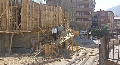 Hacı Sait Camii inşaatı hızla yükseliyor