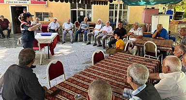 Jandarmadan yangınlara karşı bilgilendirme