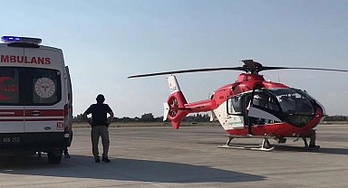 Kalp hastası bebek helikopter ambulansla Diyarbakır'a sevk edildi