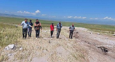 Kars'ta ekili araziler yağmurdan zarar gördü