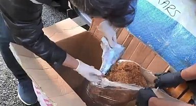 Kars'ta tütünlerin içerisinden cephanelik çıktı