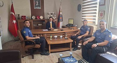 Kaymakam Yılmaz'dan ilçe emniyetine ziyaret