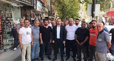 MAGİNDER Yönetim Kurulu Başkanı Karademir, Kışla Caddesi esnafını ziyaret etti