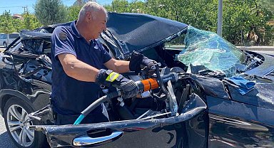 Malatya'da 1 kişinin öldüğü kaza kamerada