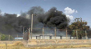 Malatya'da korkutan konteyner yangını