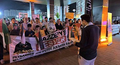 Muş'ta İsrail'in saldırıları protesto edildi