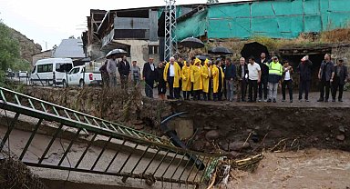 Oltu'da sel felaketinin acı izleri
