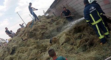 Özalp'te bin bağ ot yandı