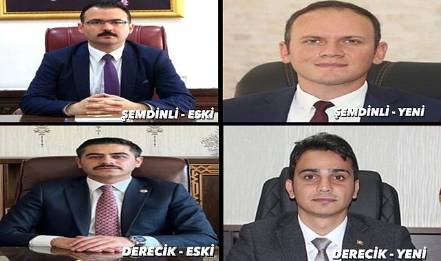 Şemdinli ve Derecik Kaymakamları değişti: Yunus Emre Akpınar ve Ömer Faruk Ateş kaymakam olarak atandı