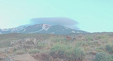 Süphan Dağı'nda mercek bulutu oluştu