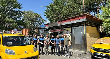 TDP polisleri taksicileri bilgilendirdi
