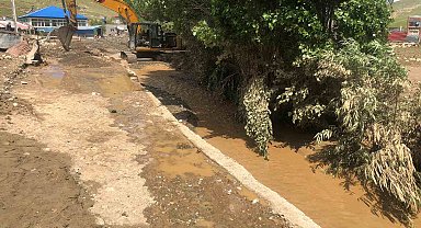 Tekman'da selin verdiği hasar gün yüzü ile ortaya çıktı